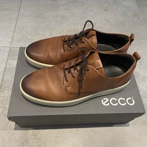 Ecco men leather shoes size 44 like new condition